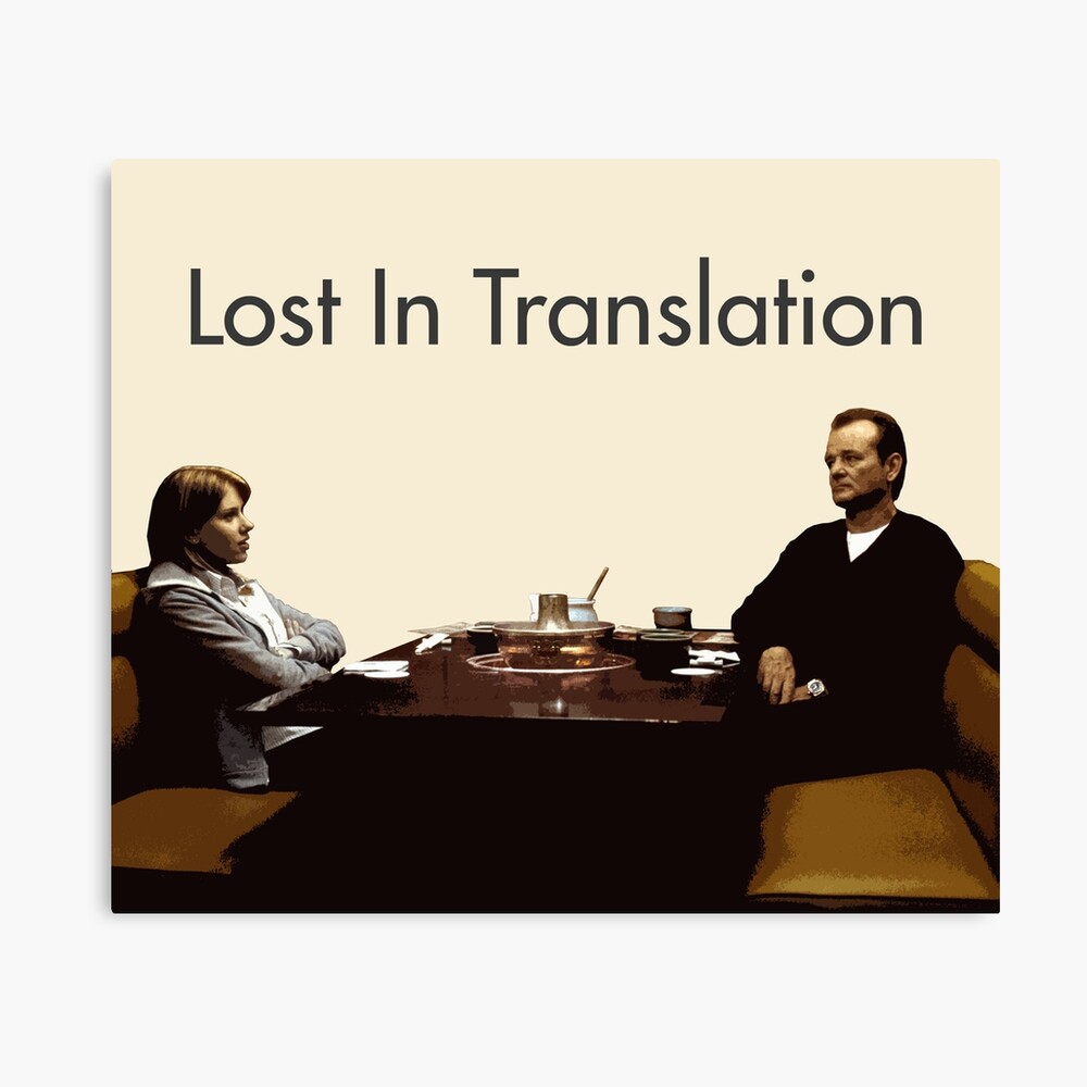 Lost In Translation Design Leinwanddruck Von Scolmenares Redbubble