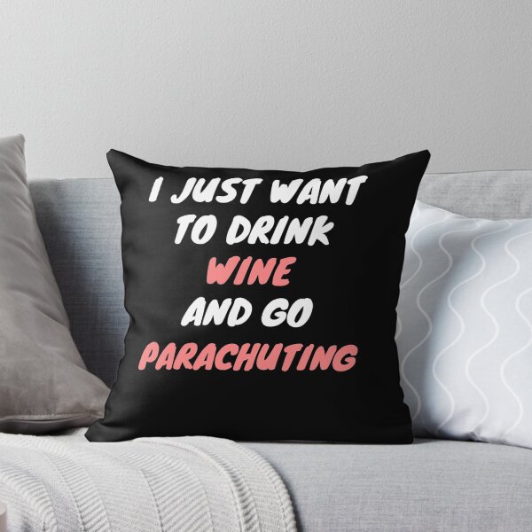 Item preview, Wine and parachuting designed and sold by SnowballStep.