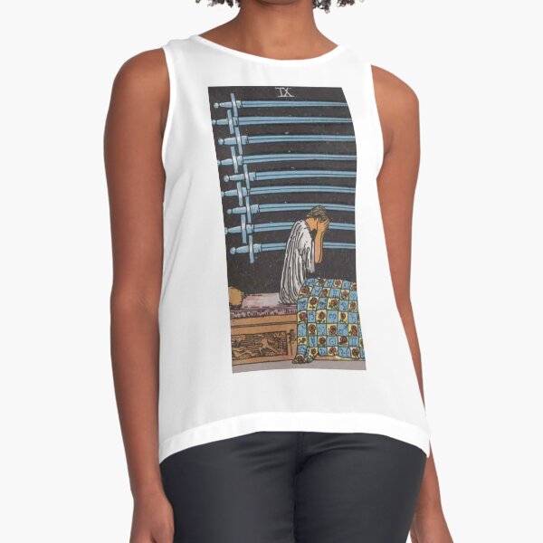 Vista previa del artículo con la obra «Rider-Waite Tarot, Nueve de espadas», diseñado y vendido por kushynight.