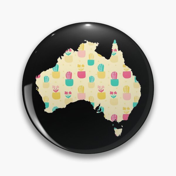 Item preview, Australia Cactus Flowers Map designed and sold by yacine12353.