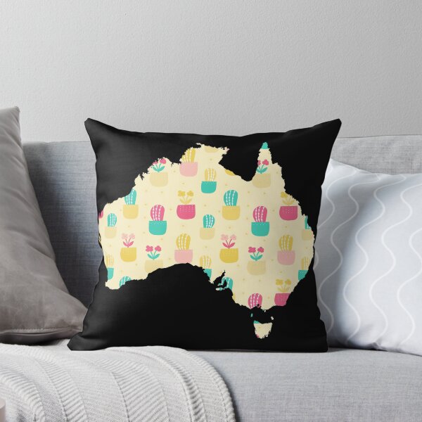 Item preview, Australia Cactus Flowers Map designed and sold by yacine12353.