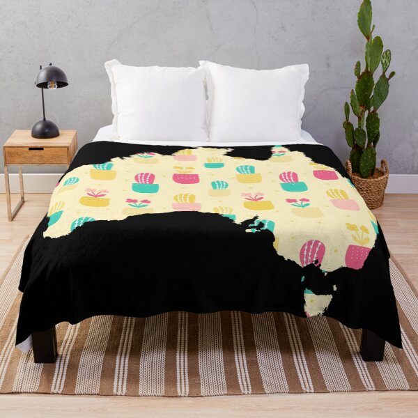 Item preview, Australia Cactus Flowers Map designed and sold by yacine12353.