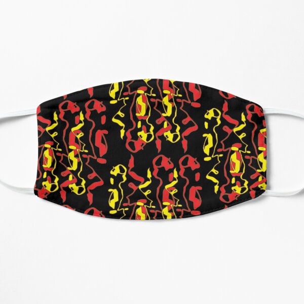 Frizzle Sticks but on black Flat Mask