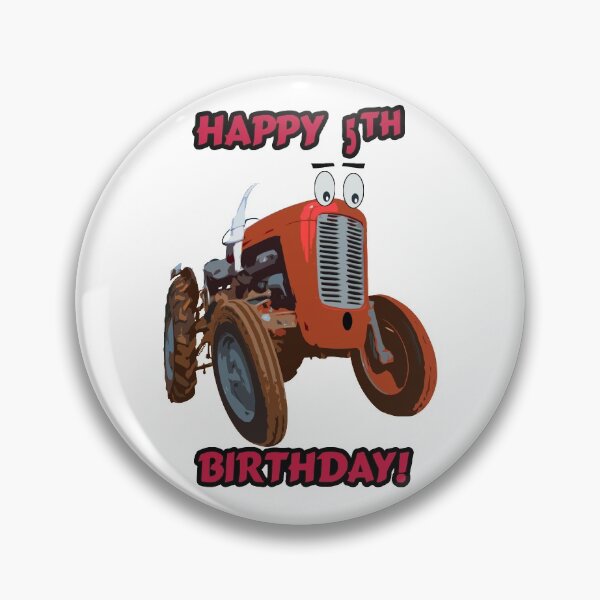 Item preview, Happy 5th Birthday Tractor design designed and sold by SEADOGPRINTS.