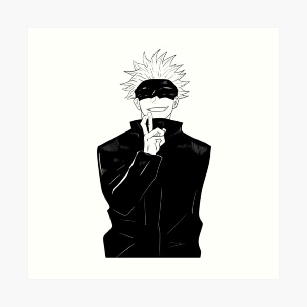 "shaman satoru gojo in jujutsu kaisen" Art Print for Sale by