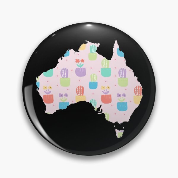 Item preview, Australia Cactus Flowers Map designed and sold by yacine12353.