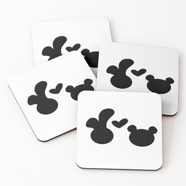 Item preview, Jelly Bunny & Sesame Panda Bear Black Silhouette designed and sold by HuiCreations.