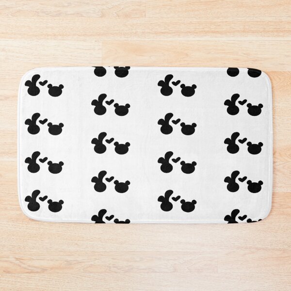 Item preview, Jelly Bunny & Sesame Panda Bear Black Silhouette designed and sold by HuiCreations.