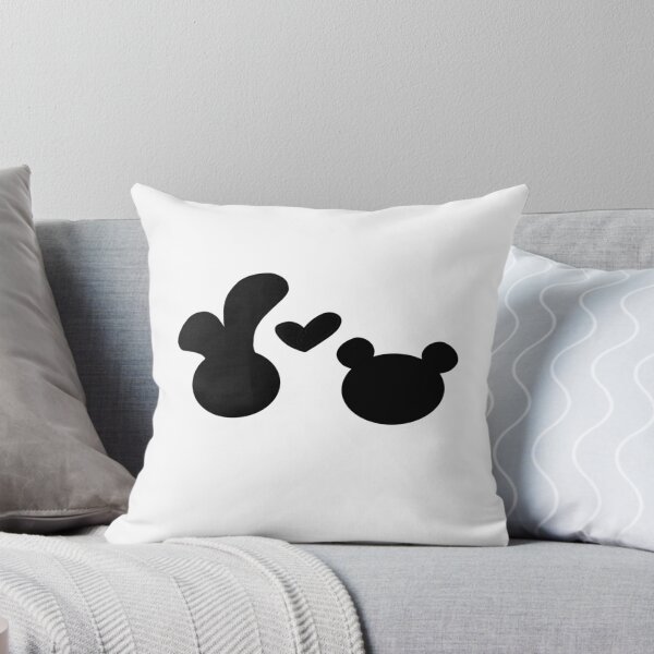Item preview, Jelly Bunny & Sesame Panda Bear Black Silhouette designed and sold by HuiCreations.
