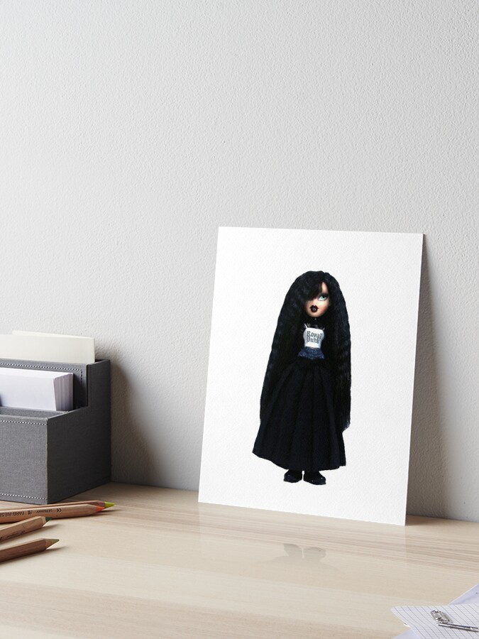 goth bratz jade doll | Art Board Print