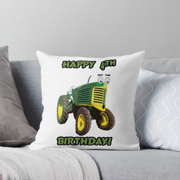 Item preview, Happy 4th Birthday Tractor design designed and sold by SEADOGPRINTS.