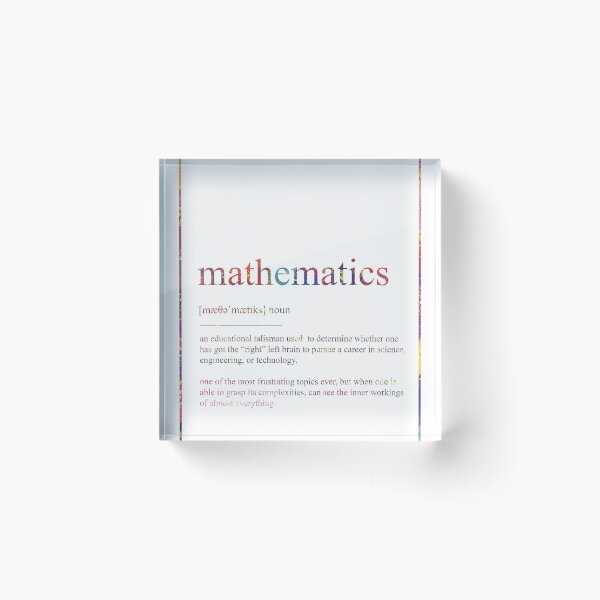 Item preview, MATHEMATICS 392 Watercolor Map Yoga Quote Definiti designed and sold by vividpixelusa.