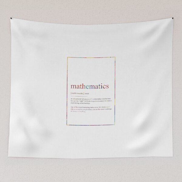 Item preview, MATHEMATICS 392 Watercolor Map Yoga Quote Definiti designed and sold by vividpixelusa.