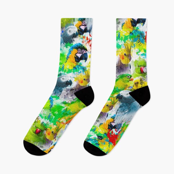 Item preview, Exotic Colorful Parrots Pattern designed and sold by Alienphysique.