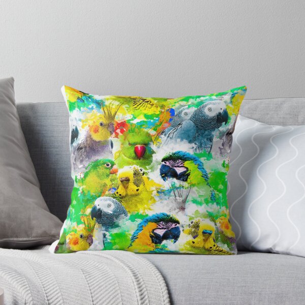 Item preview, Exotic Colorful Parrots Pattern designed and sold by Alienphysique.