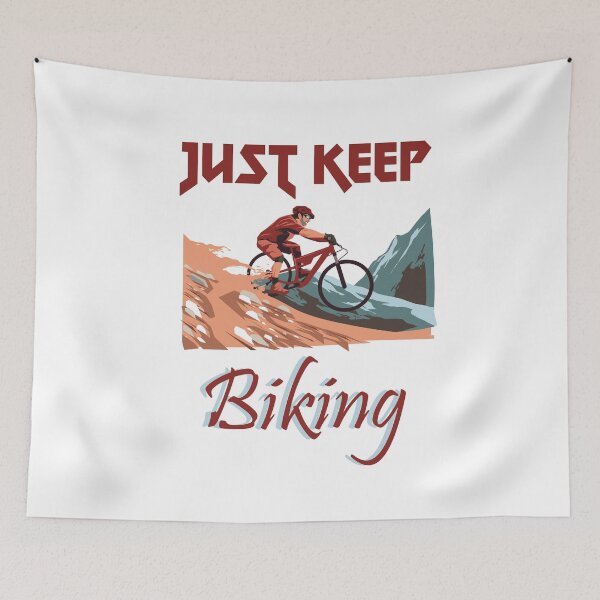 Item preview, just keep biking designed and sold by PRINTED ..
