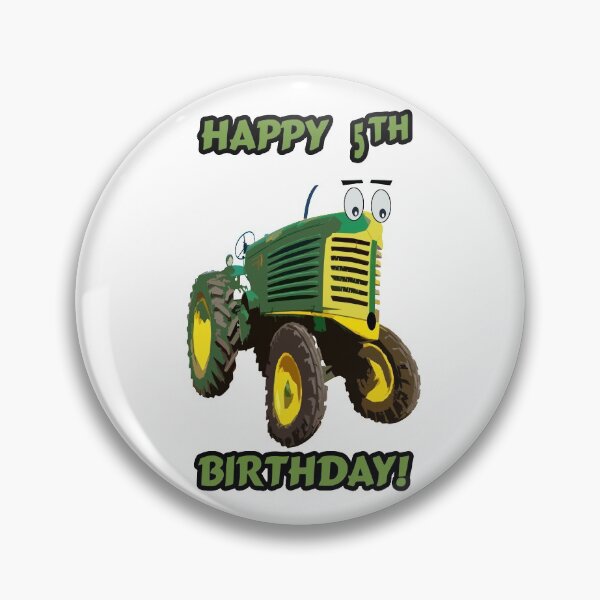 Item preview, Happy 5th Birthday Tractor design designed and sold by SEADOGPRINTS.