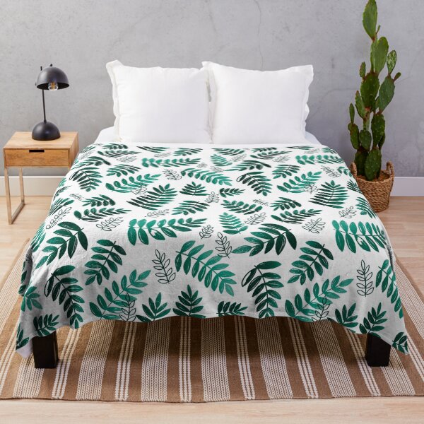 Item preview, Modern Fern Leaves - Teal designed and sold by monitdesign.