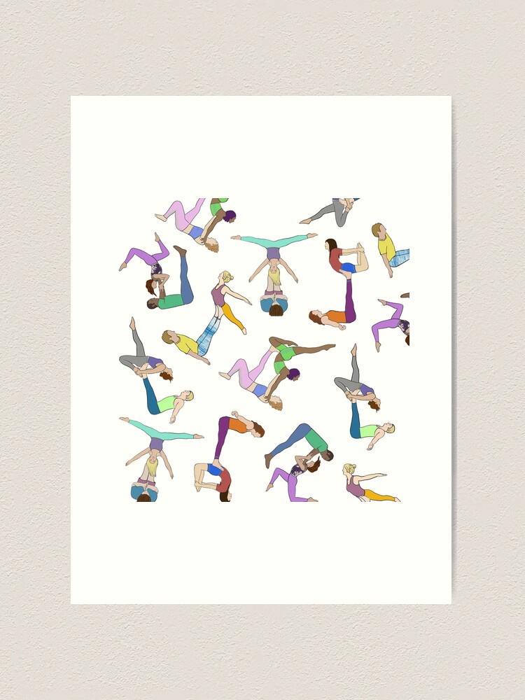 Acroyoga Gifts, Acro Yoga Prints, Acro Yoga FUN | Art Print