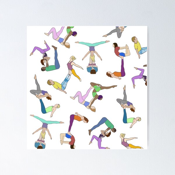 Item preview, Acroyoga Gifts, Acro Yoga Prints, Acro Yoga FUN designed and sold by AcroArt.