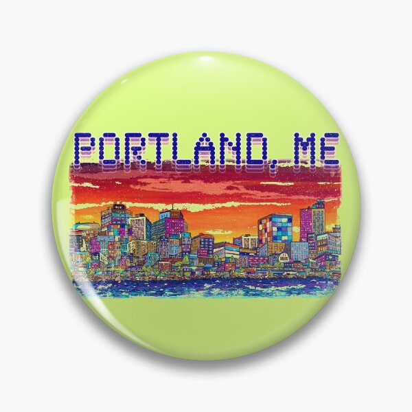Item preview, Portland Maine City Skyline by Angela Ferrari designed and sold by ByFerrari.
