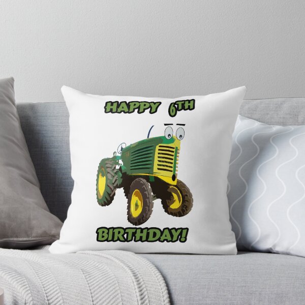 Item preview, Happy 6th Birthday Tractor design designed and sold by SEADOGPRINTS.