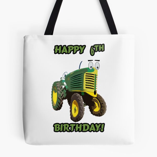 Item preview, Happy 6th Birthday Tractor design designed and sold by SEADOGPRINTS.