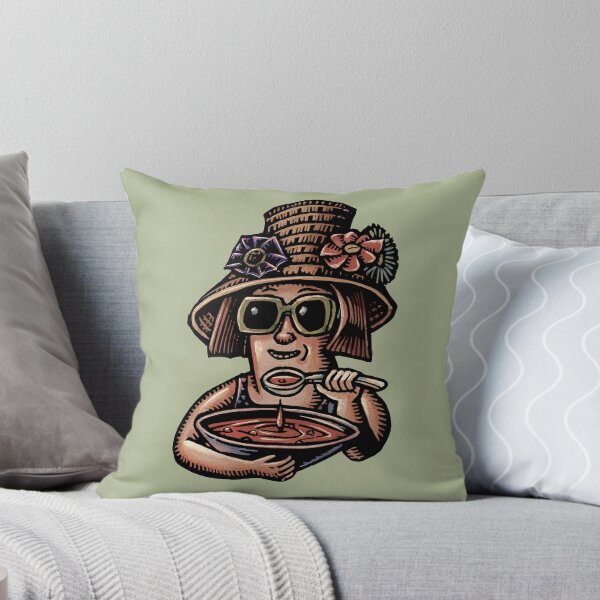 Item preview, Soup Eating Woman in Hat designed and sold by LisaHaney.