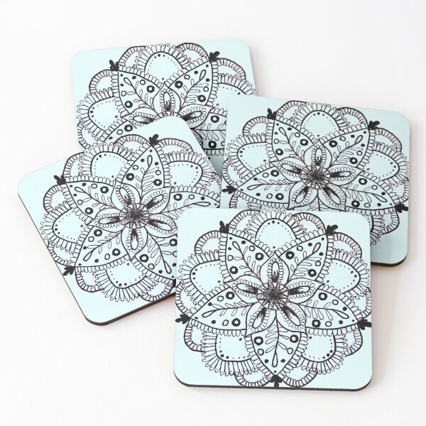 Item preview, Blue Flower Mandala designed and sold by in2thewild.