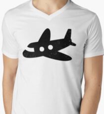 Cute Airplane Men's V-Neck T-Shirt