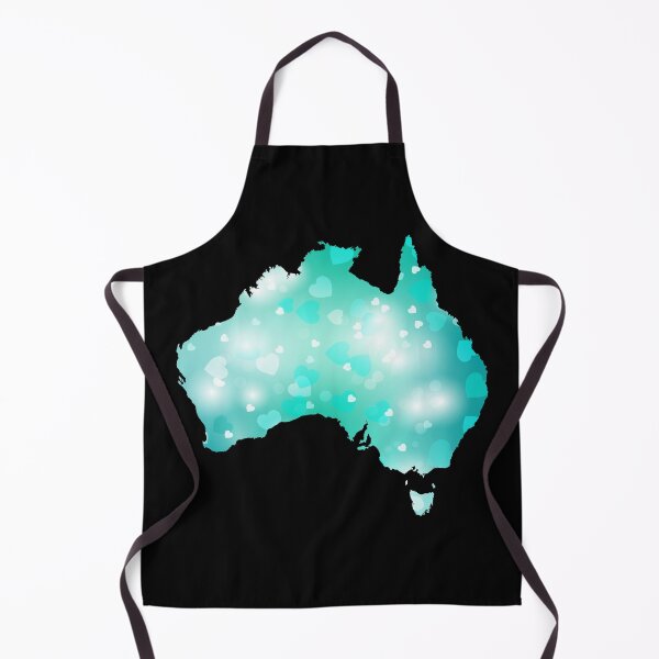 Item preview, Australia Blue Hearts Map designed and sold by yacine12353.