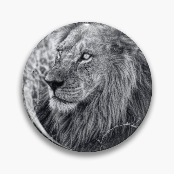 Item preview, The Mighty Lion Has Fallen in Black and White designed and sold by Kay Brewer.