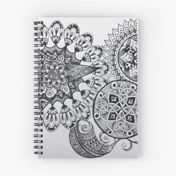 Item preview, Black & White Mandala Celtic Knot Tangle Paisley Pattern Design designed and sold by lozsart.