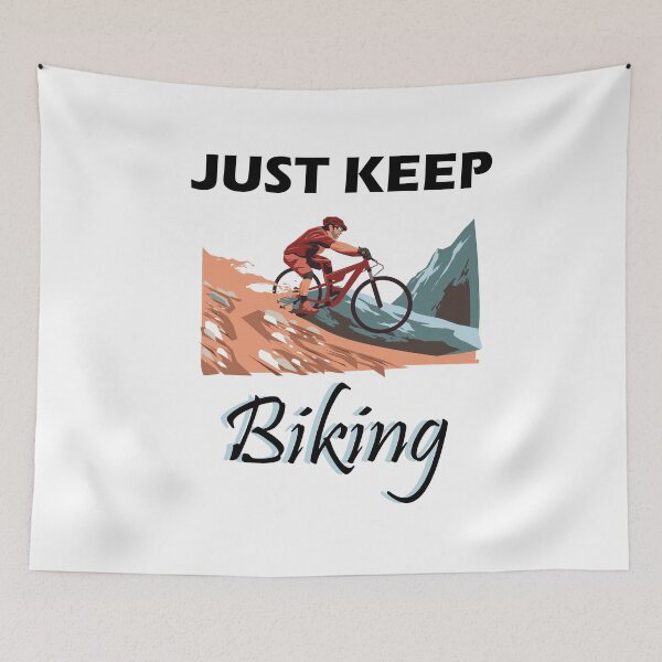 Item preview, just keep biking designed and sold by PRINTED ..