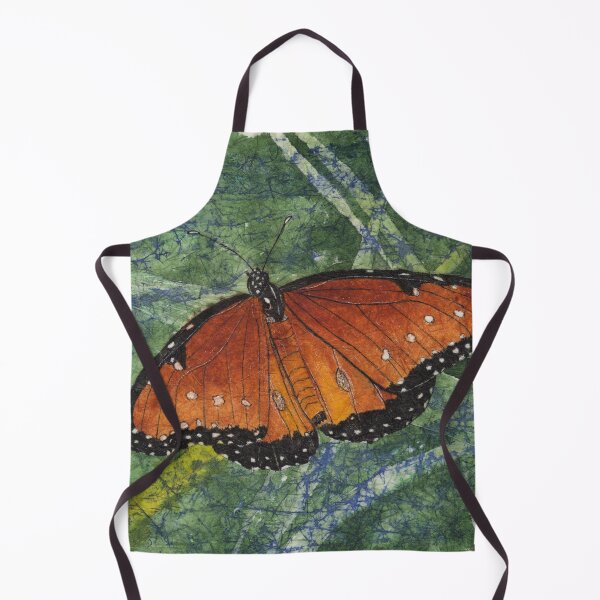 Item preview, Queen Butterfly Watercolor and Ink Batik designed and sold by The Elderberry Blossom.