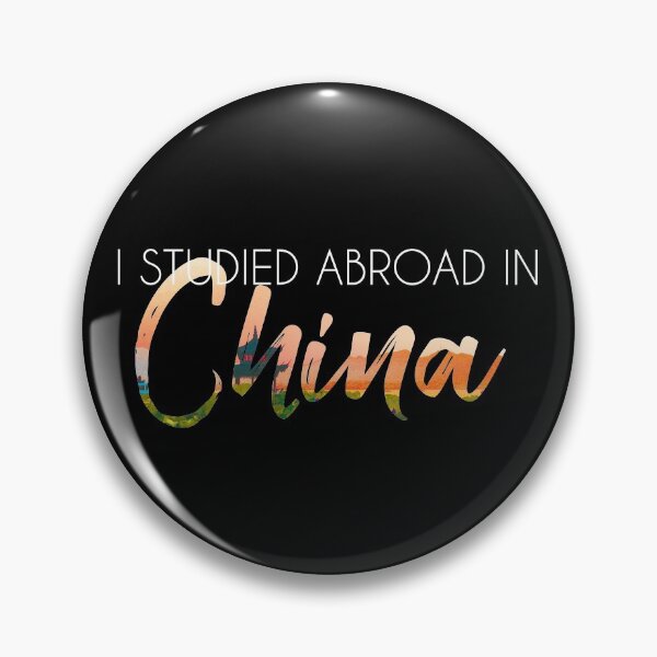 Item preview, China Study Abroad - White Text designed and sold by UnderwaterSky.