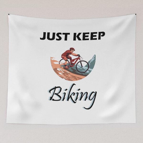 Item preview, just keep biking designed and sold by PRINTED ..