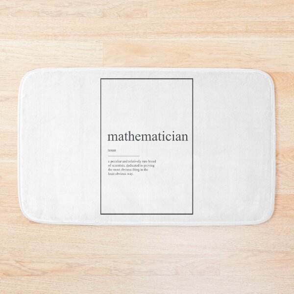 Item preview, Mathematician 389 Watercolor Map Yoga Quote Defini designed and sold by vividpixelusa.