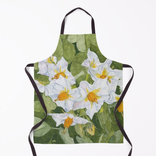 Item preview, White Garden Blossoms Watercolor on Masa Paper designed and sold by The Elderberry Blossom.