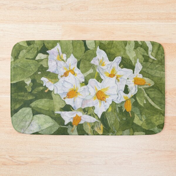 Item preview, White Garden Blossoms Watercolor on Masa Paper designed and sold by The Elderberry Blossom.