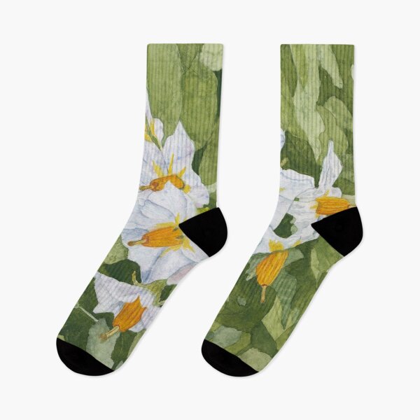Item preview, White Garden Blossoms Watercolor on Masa Paper designed and sold by The Elderberry Blossom.