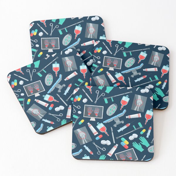 Item preview, Medical themed pattern for doctor or nurse designed and sold by Norwegian-Moose.