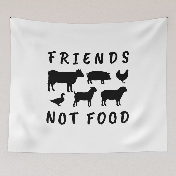Item preview, Vegetarian, Vegan - Animals: Friends, not Food! designed and sold by EstelleStar.
