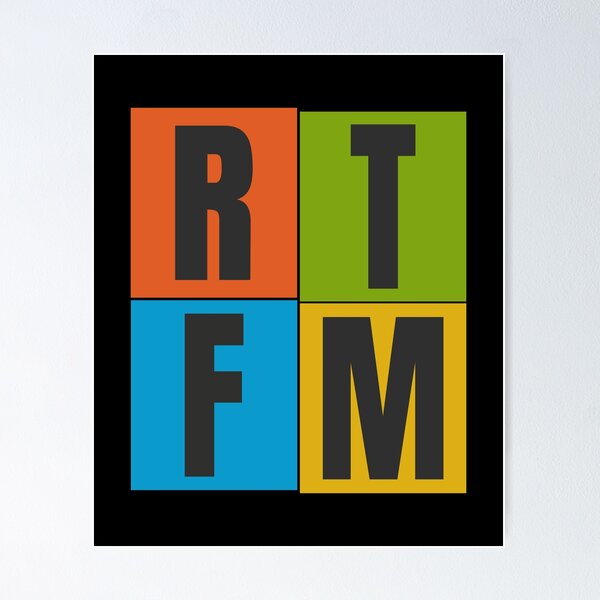 Item preview, RTFM Read The F**KIN Manual designed and sold by JBDeszigns.