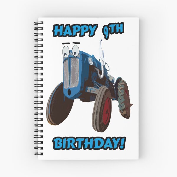 Item preview, Happy 9th Birthday Tractor design designed and sold by SEADOGPRINTS.