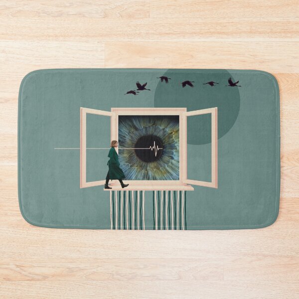 Item preview, Heartbeat line green collage designed and sold by katakania.