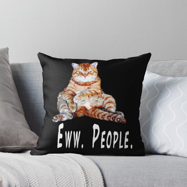 Item preview, Ew people, Eww people, Ewww people.  Funny cat, lazy cat design designed and sold by Healthy-Sarcasm.