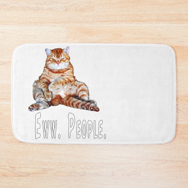 Item preview, Ew people, Eww people, Ewww people.  Funny cat, lazy cat design designed and sold by Healthy-Sarcasm.