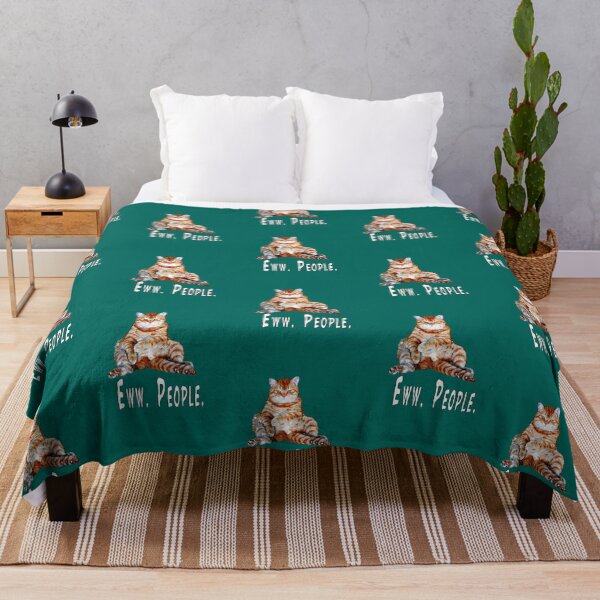 Item preview, Ew people, Eww people, Ewww people.  Funny cat, lazy cat design designed and sold by Healthy-Sarcasm.