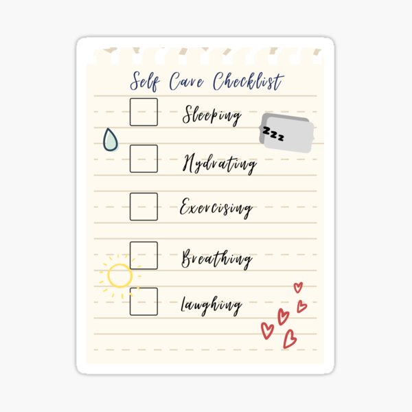 Self Care Checklist 